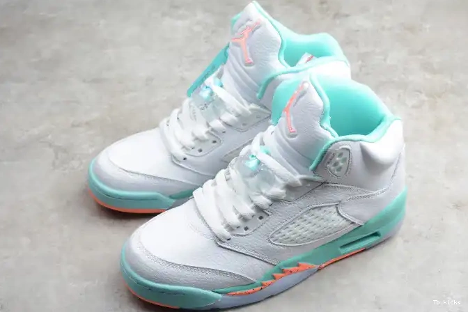Rep TBK Air GS 440892-100 Light Aqua Jordan 5 0512